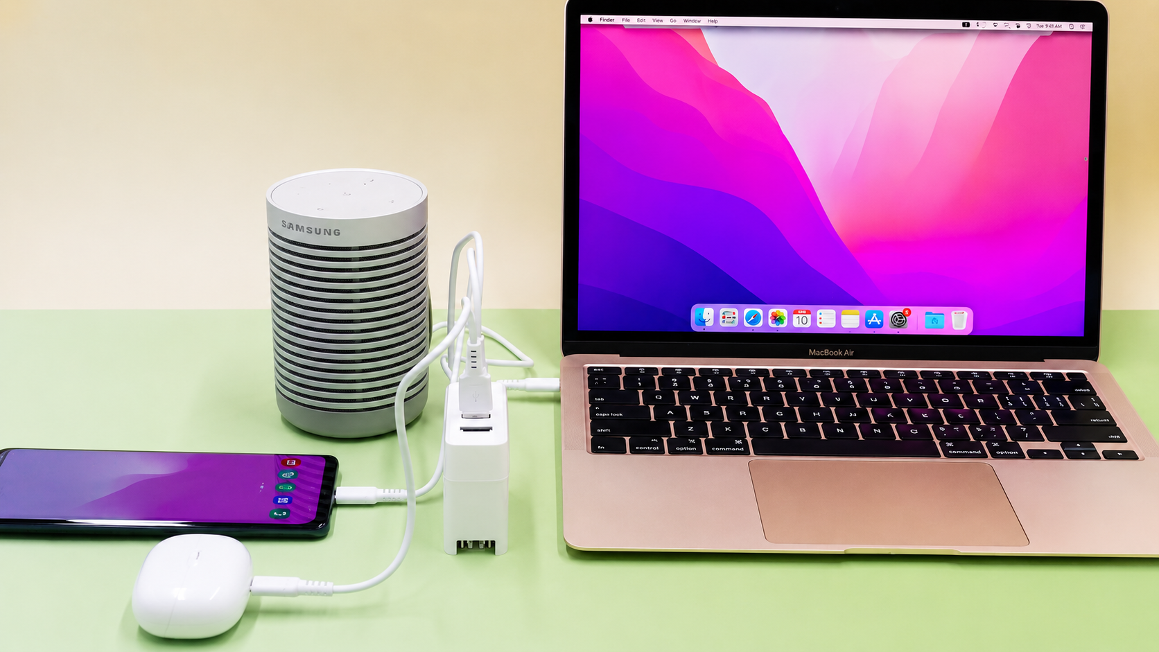 MacBook Travel Setup: One Charger, One Hub, One SSD