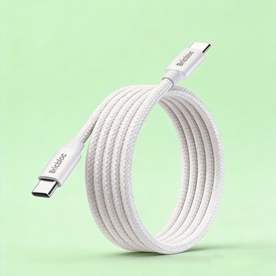 Bricbloc braided USB-C cable with magnetic cable tie