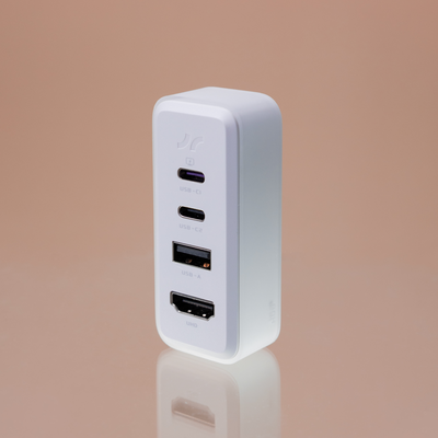 Bricbloc USB-C hub module with USB-C, USB-A, and HDMI ports for laptop connectivity